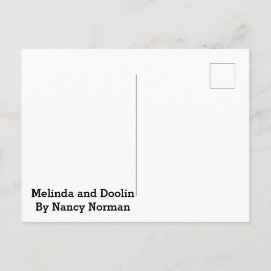 Melinda en Doolin Briefkaart (Achterkant)