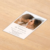 Melinda Modern Wedding Acryl Uitnodigingen (Laagn)