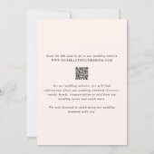 Melinda Modern Wedding Kaart (Achterkant)