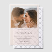 Melinda Modern Wedding Vellum Uitnodigingen (Offset (Uitnodiging))