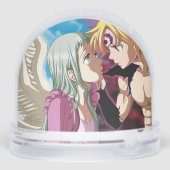 Melioda and elizabeth sneeuwbol (Achterkant)