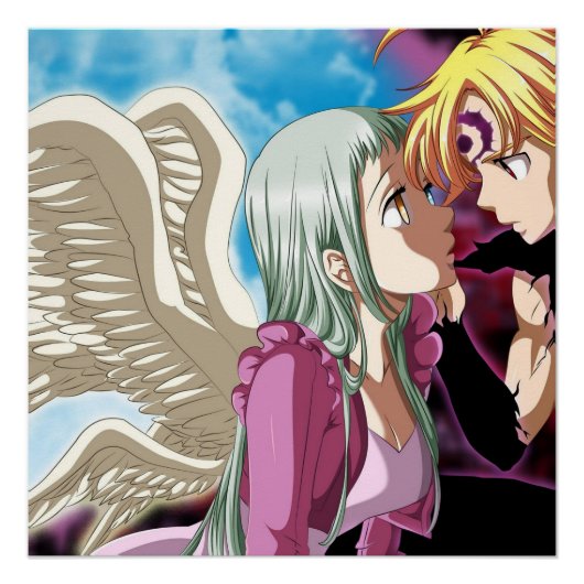 Meliodas and Elizabeth Perfect Poster (Voorkant)