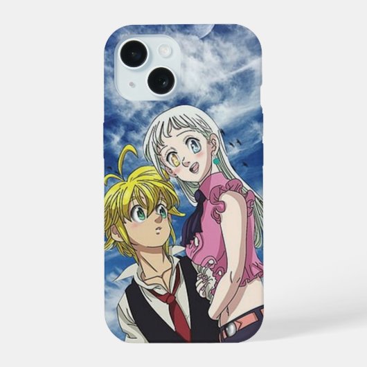 Meliodas en Elizabeth iPhone 15 Case (Achterkant)