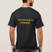 MELISMATIEK, zo doen we het - zwart T-shirt (Achterkant)