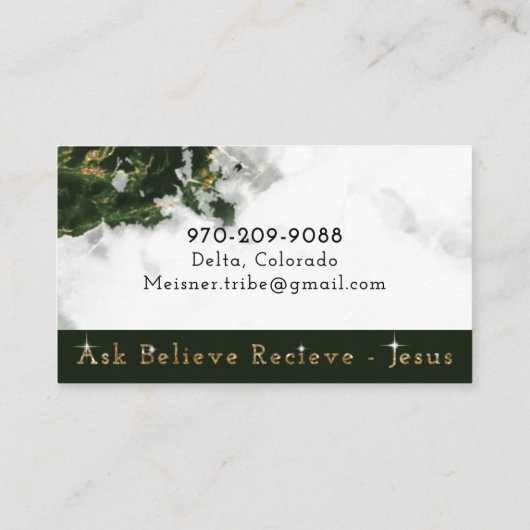 Melissa 1 Visitekaartje (Achterkant)