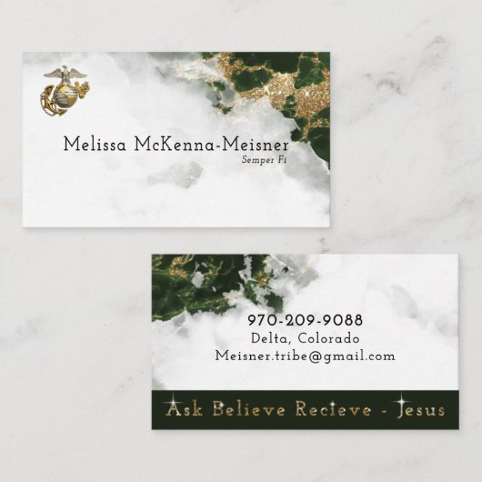 Melissa 1 Visitekaartje (Voorkant / Achterkant)