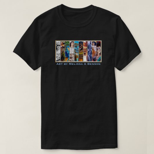 Melissa Benson Fantasy Sampler T-shirt (Design voorkant)