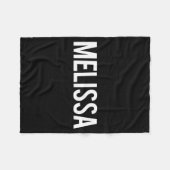 Melissa - Cool New Funny Name Fan Gift Tee  Fleece Deken (Voorkant (Horizontaal))