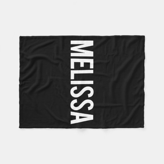 Melissa - Cool New Funny Name Fan Gift Tee  Fleece Deken (Voorkant (Horizontaal))