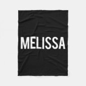 Melissa - Cool New Funny Name Fan Gift Tee  Fleece Deken (Voorkant)