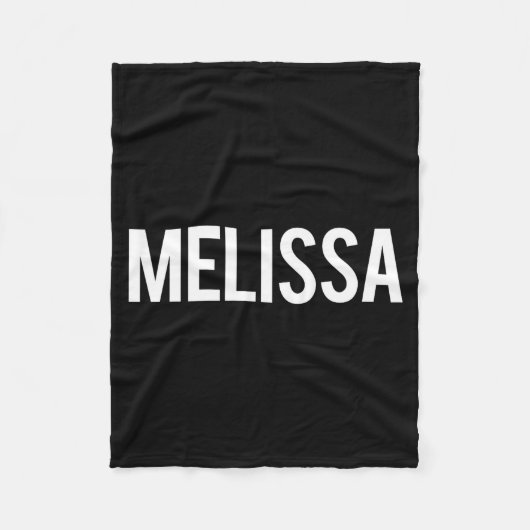 Melissa - Cool New Funny Name Fan Gift Tee  Fleece Deken (Voorkant)