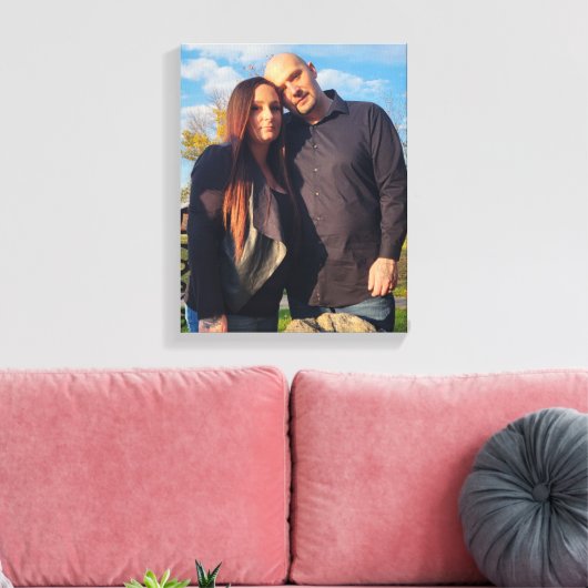 Melissa en Steve Canvas Afdruk (Insitu (Woonkamer))