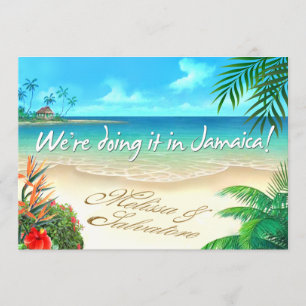 Melissa Exotic Beach Jamaicaanse bruiloft Kaart