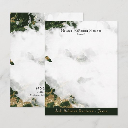 Melissa Flat Kaart 1 (Voorkant / Achterkant)