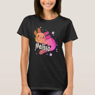 MELISSA - Mooie meisjesnaam met schattige AXOLOT T-shirt