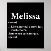 Melissa Name Definition  Poster (Voorkant)