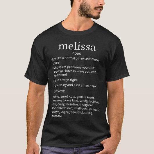 Melissa Noun Cool and  for Women T-shirt (Voorkant)