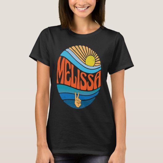 Melissa  Sunset Melissa Groovy Tie Dye T-shirt (Voorkant)
