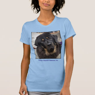 Melissa Tibetan Mastiff Hoofd geschoten T-shirt