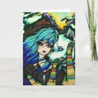 Melissa Vampire Wolf Fantasy Winter Art