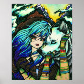 Melissa Vampire Wolf Fantasy Winter Art Poster (Voorkant)
