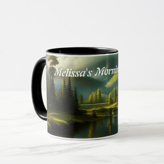 Melissa's Morning Coffee Gepersonaliseerde  Mok (Voorkant links)