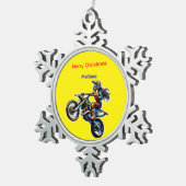 Melissa's Motocross Christmas Snowflake Ornament (Rechts)