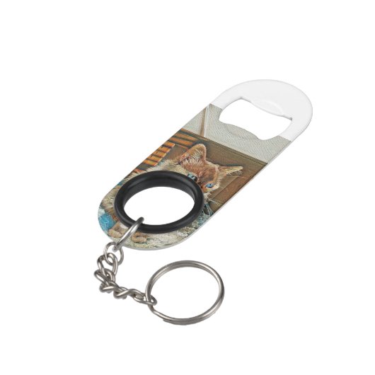 Melissa's schilderijen mini flessenopener (Achterkant Gekanteld)