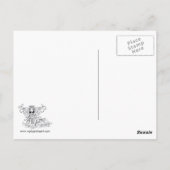 "Melita" Gothic Tribal Fusion Dancer Art Briefkaar Briefkaart (Achterkant)