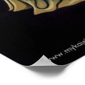 "Melita" Gothic Tribal Fusion Dancer Art Poster (Hoek)