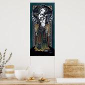 "Melita" Gothic Tribal Fusion Dancer Art Poster (Keuken)