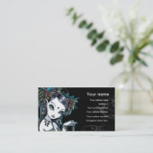 "Melita" Gothic Tribal Fusion Dancer Visitekaartje (Staand voorkant)