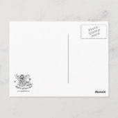 "Melita" Gothic Tribal Fusion Storm Angel Briefkaa Briefkaart (Achterkant)