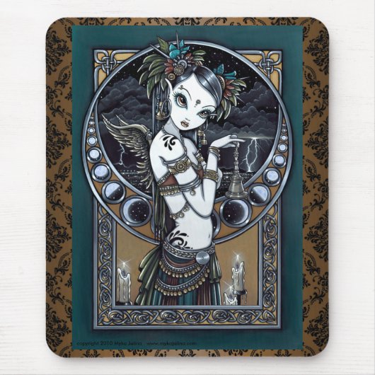 "Melita"-Gothic Tribale Fusion Dancer Angel Mousep Muismat (Voorkant)