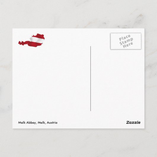 Melk Abbey, Melk, Oostenrijk Briefkaart (Achterkant)