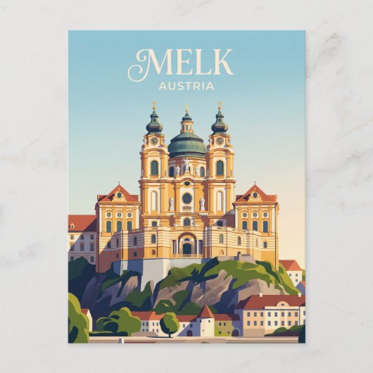 Melk Abdij Oostenrijk Briefkaart (Voorkant)