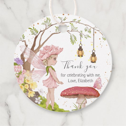 Melk Baby shower Floral Birthday Cirkel Bedankjes Labels (Achterkant)