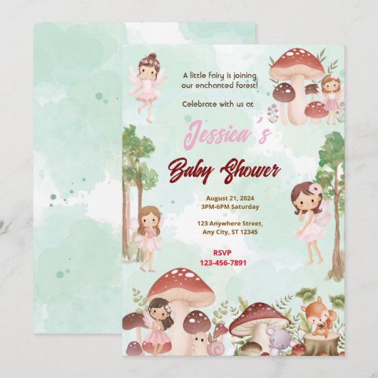 Melk Baby shower Kaart (Voorkant / Achterkant)