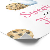 Melk Baby shower Snoep en lekkers Poster (Hoek)