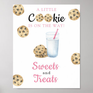 Melk Baby shower Snoep en lekkers Poster