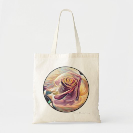 Melk Bos en Canvas tas van Golden Glow Roos (Voorkant)