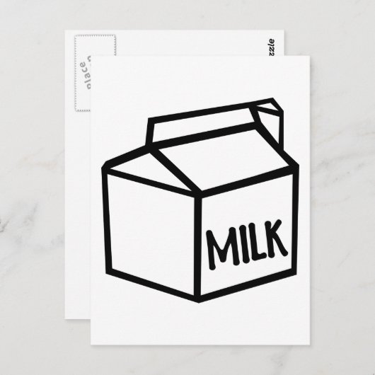 Melk Briefkaart (Voorkant / Achterkant)