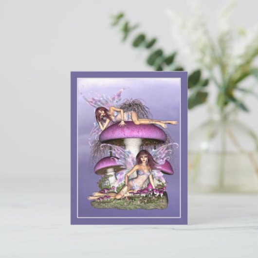 Melk Briefkaart - Paddenstoelen (Staand voorkant)