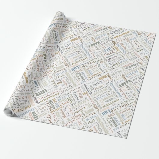 Melk Cadeaupapier (Uitgerold)