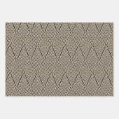 Melk Chocolade Faux Diamond Breipatroon Klein Inpakpapier Vel (Voorkant 3)