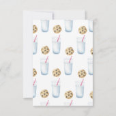 Melk & Cookies Baby shower - Dank u kaart (Achterkant)