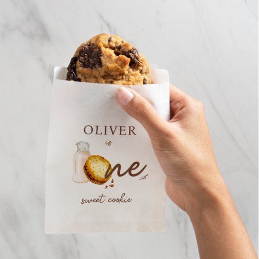 Melk & Cookies Eerste Verjaardagsfeest Bedankzakje