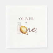 Melk & Cookies Eerste Verjaardagsfeest Servet (Voorkant)