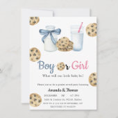 Melk & Cookies Geslacht onthullen Kaart (Voorkant)