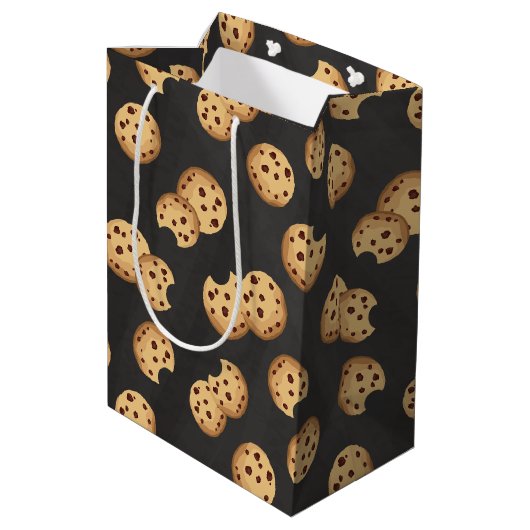Melk & Cookies Verjaardag Gift Bag – Chocolade Chi Medium Cadeauzakje (Achterkant Gekanteld)